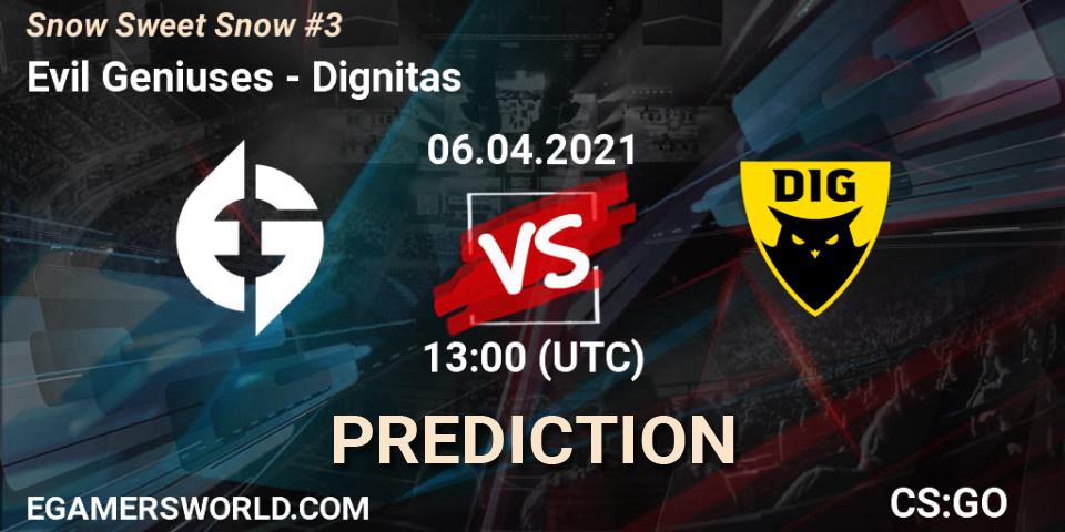 Evil Geniuses vs Dignitas: Match Prediction. 06.04.2021 at 13:00, Counter-Strike (CS2), Snow Sweet Snow #3