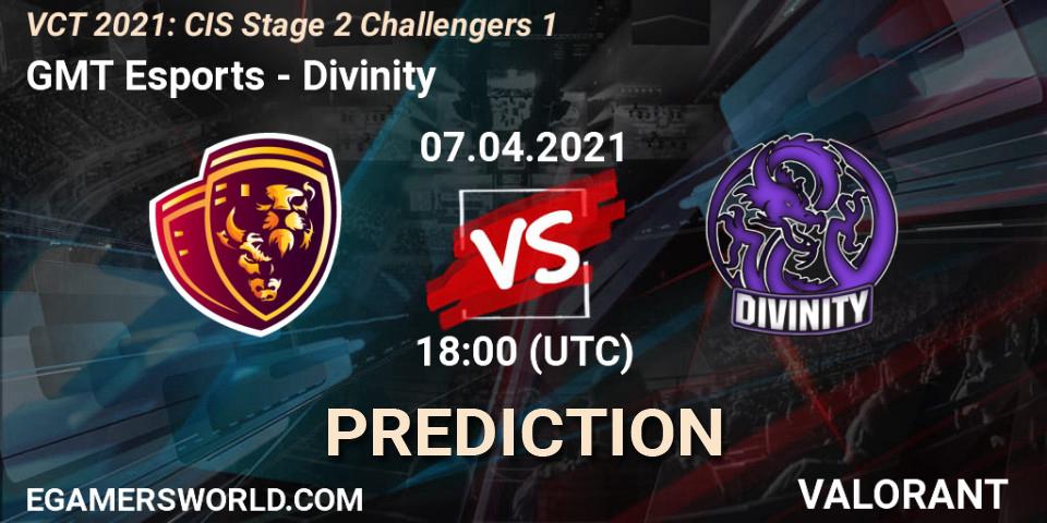 GMT Esports vs Divinity: Match Prediction. 07.04.21, VALORANT, VCT 2021: CIS Stage 2 Challengers 1