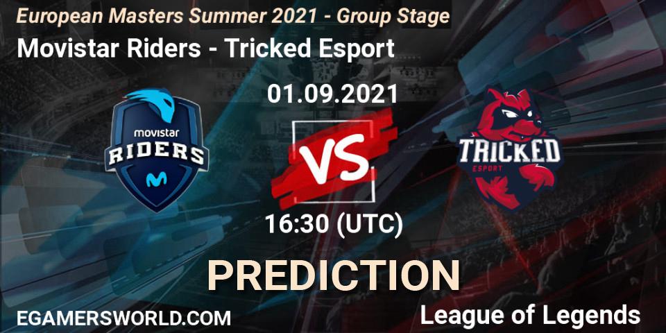 Movistar Riders vs Tricked Esport: Match Prediction. 01.09.2021 at 16:30, LoL, European Masters Summer 2021 - Group Stage