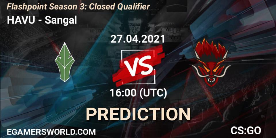 HAVU vs Sangal: Match Prediction. 27.04.2021 at 16:00, Counter-Strike (CS2), Flashpoint Season 3: Closed Qualifier