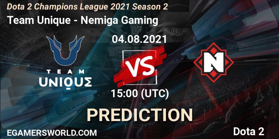 Team Unique vs Nemiga Gaming: Match Prediction. 04.08.2021 at 15:03, Dota 2, Dota 2 Champions League 2021 Season 2