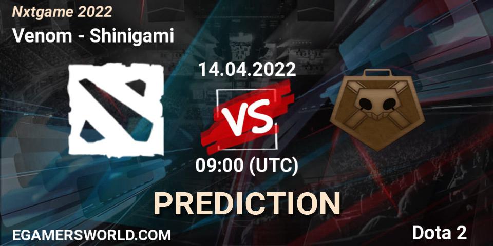 Venom vs Shinigami: Match Prediction. 20.04.2022 at 09:51, Dota 2, Nxtgame 2022