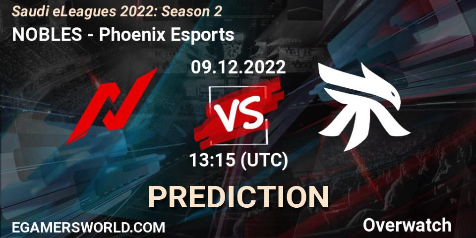 NOBLES vs Phoenix Esports: Match Prediction. 09.12.22, Overwatch, Saudi eLeagues 2022: Season 2