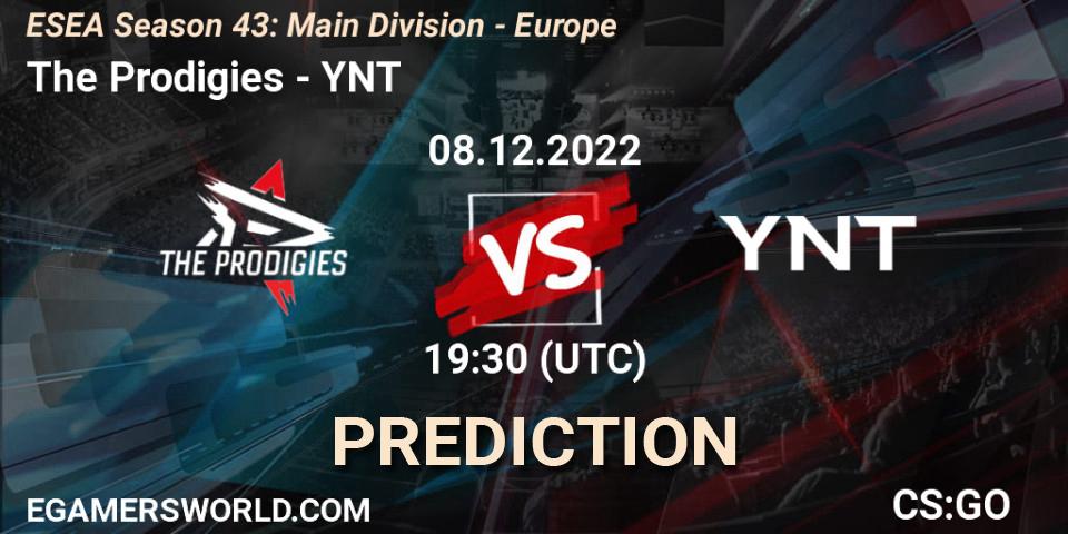 The Prodigies vs YNT: Match Prediction. 09.12.22, CS2 (CS:GO), ESEA Season 43: Main Division - Europe
