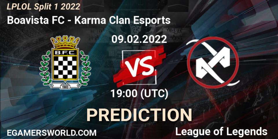 Boavista FC vs Karma Clan Esports: Match Prediction. 09.02.22, LoL, LPLOL Split 1 2022