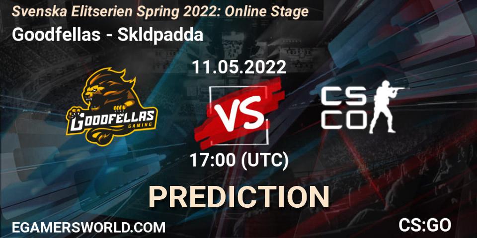 Goodfellas vs Sköldpadda: Match Prediction. 11.05.22, CS2 (CS:GO), Svenska Elitserien Spring 2022: Online Stage