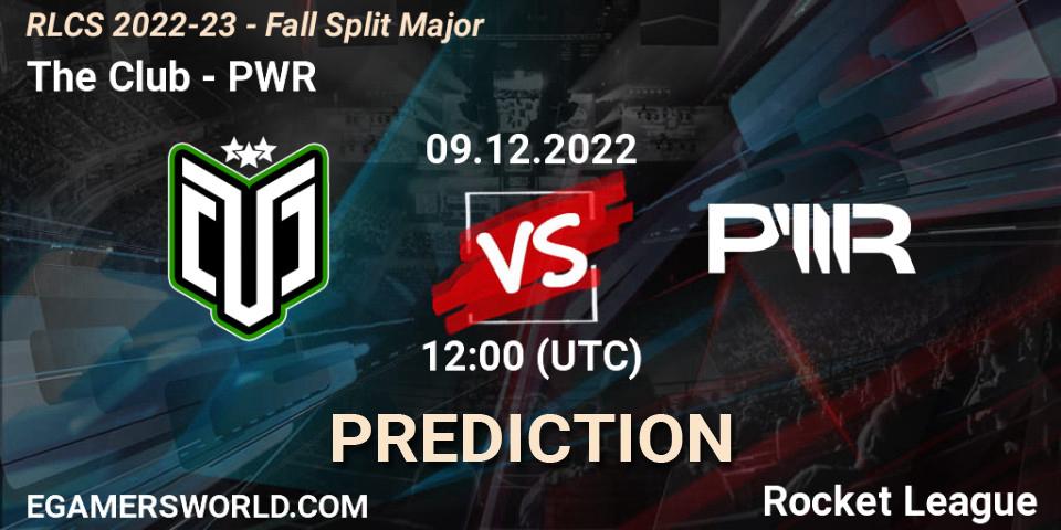 The Club vs PWR: Match Prediction. 09.12.22, Rocket League, RLCS 2022-23 - Fall Split Major