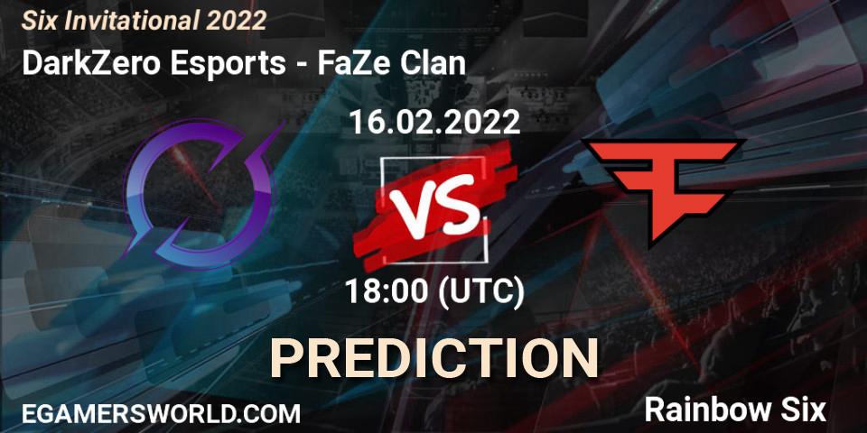 DarkZero Esports vs FaZe Clan: Match Prediction. 16.02.2022 at 18:00, Rainbow Six, Six Invitational 2022