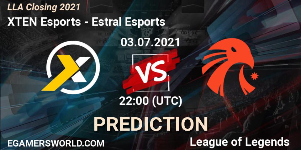 XTEN Esports vs Estral Esports: Match Prediction. 03.07.2021 at 22:00, LoL, LLA Closing 2021