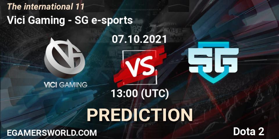 Vici Gaming vs SG e-sports: Match Prediction. 07.10.2021 at 15:21, Dota 2, The Internationa 2021