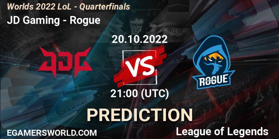 JD Gaming vs Rogue: Match Prediction. 20.10.2022 at 21:00, LoL, Worlds 2022 LoL - Quarterfinals