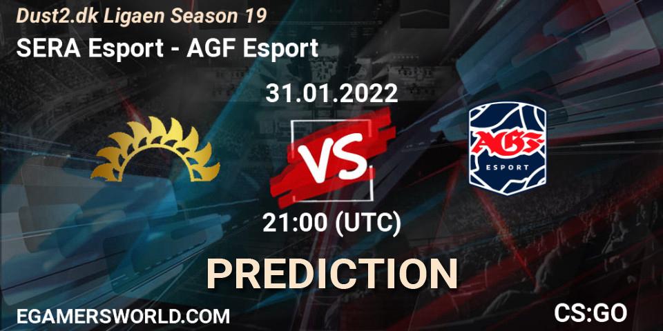 SERA Esport vs AGF Esport: Match Prediction. 31.01.2022 at 21:00, Counter-Strike (CS2), Dust2.dk Ligaen Season 19