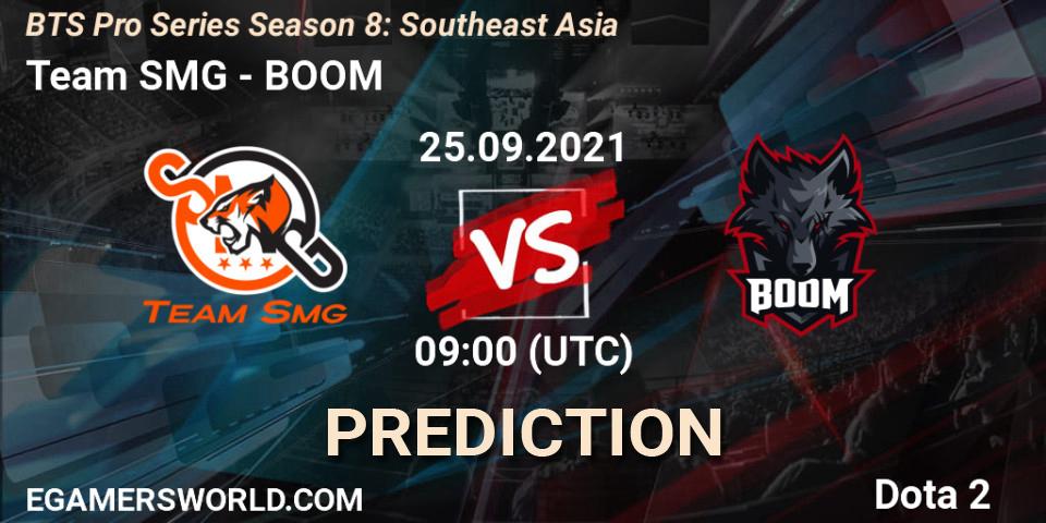 Team SMG vs BOOM: Match Prediction. 25.09.21, Dota 2, BTS Pro Series Season 8: Southeast Asia