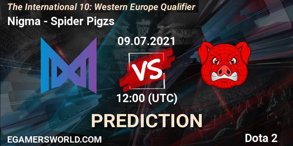 Nigma Galaxy vs Spider Pigzs: Match Prediction. 09.07.2021 at 13:34, Dota 2, The International 10: Western Europe Qualifier