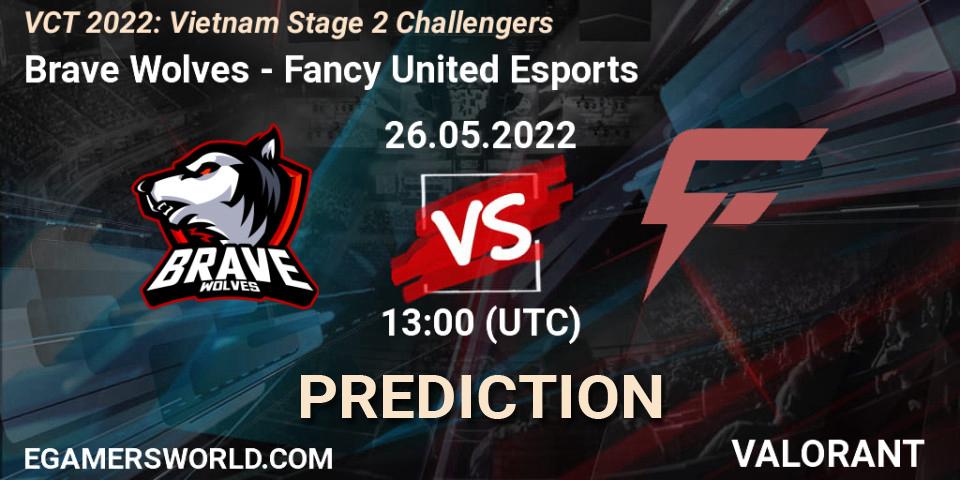 Brave Wolves vs Fancy United Esports: Match Prediction. 26.05.2022 at 13:00, VALORANT, VCT 2022: Vietnam Stage 2 Challengers