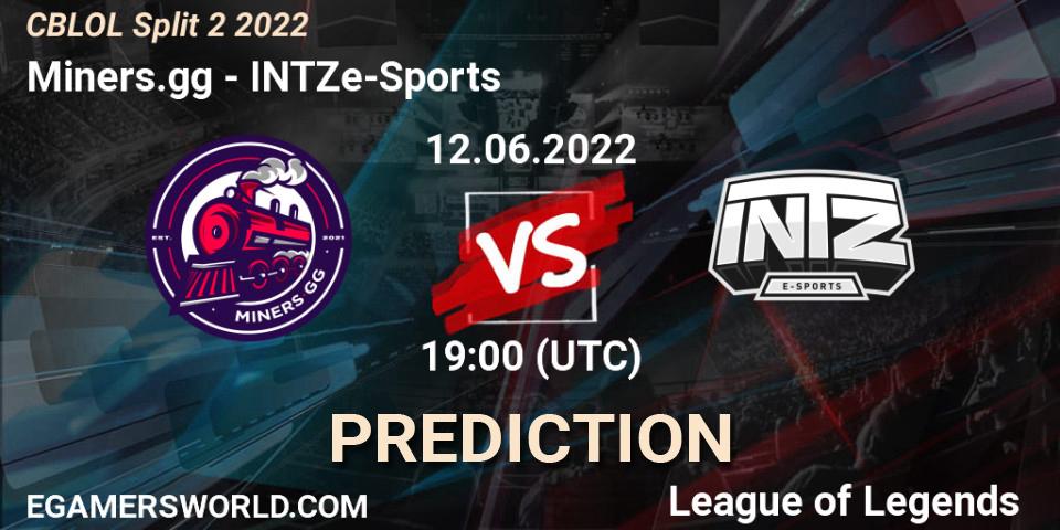 Miners.gg vs INTZ e-Sports: Match Prediction. 12.06.2022 at 19:15, LoL, CBLOL Split 2 2022