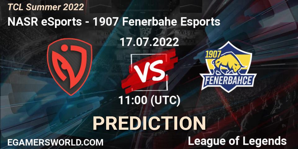 NASR eSports vs 1907 Fenerbahçe Esports: Match Prediction. 17.07.2022 at 11:00, LoL, TCL Summer 2022