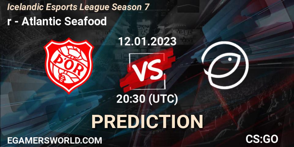 Þór vs Atlantic Seafood: Match Prediction. 12.01.2023 at 20:30, Counter-Strike (CS2), Icelandic Esports League Season 7