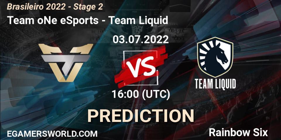 Team oNe eSports vs Team Liquid: Match Prediction. 03.07.2022 at 16:00, Rainbow Six, Brasileirão 2022 - Stage 2