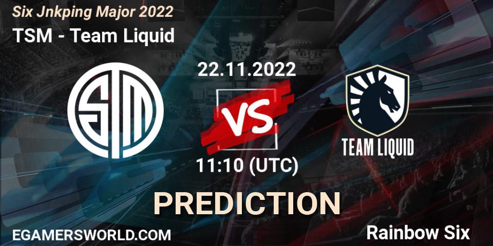 TSM vs Team Liquid: Match Prediction. 23.11.22, Rainbow Six, Six Jönköping Major 2022