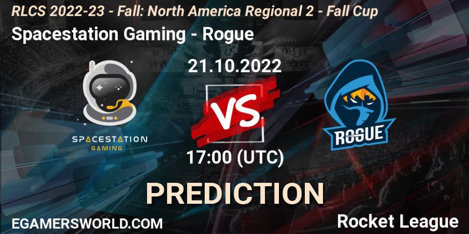 Spacestation Gaming vs Rogue: Match Prediction. 21.10.22, Rocket League, RLCS 2022-23 - Fall: North America Regional 2 - Fall Cup