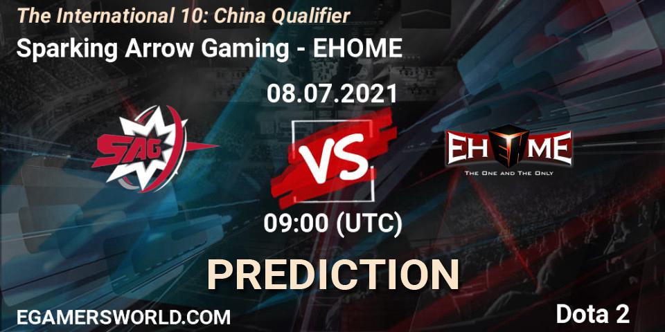 Sparking Arrow Gaming vs EHOME: Match Prediction. 08.07.21, Dota 2, The International 10: China Qualifier
