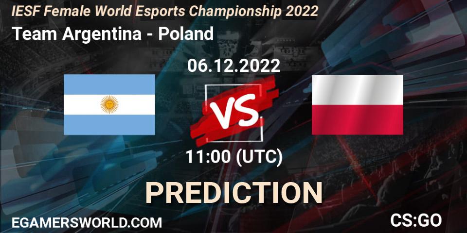 Team Argentina vs Poland: Match Prediction. 06.12.2022 at 11:00, Counter-Strike (CS2), IESF Female World Esports Championship 2022