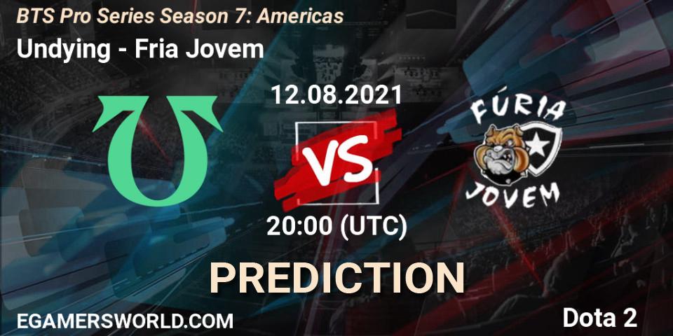 Undying vs Fúria Jovem: Match Prediction. 15.08.2021 at 22:40, Dota 2, BTS Pro Series Season 7: Americas