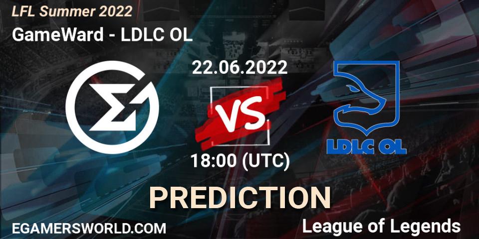 GameWard vs LDLC OL: Match Prediction. 22.06.22, LoL, LFL Summer 2022
