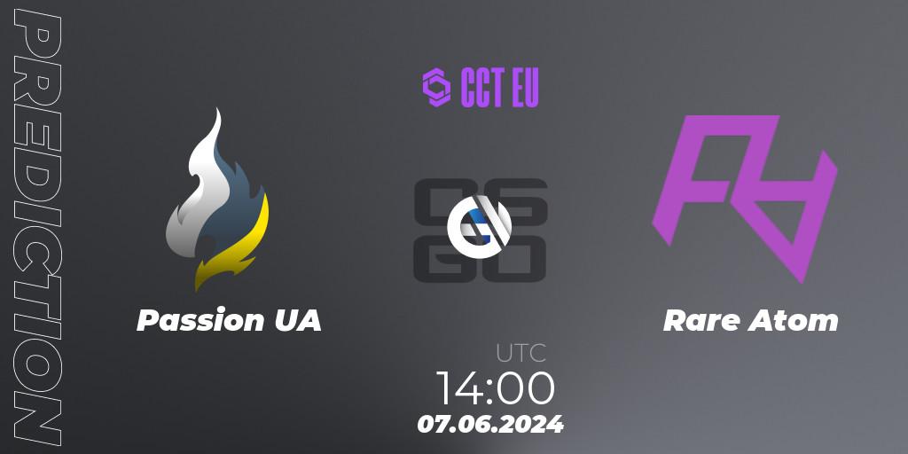 Passion UA vs Rare Atom: Match Prediction. 07.06.2024 at 14:00, Counter-Strike (CS2), CCT Season 2 Europe Series 5