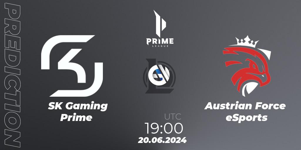 SK Gaming Prime vs Austrian Force eSports: Match Prediction. 20.06.2024 at 19:00, LoL, Prime League Summer 2024