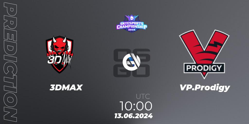 3DMAX vs VP.Prodigy: Match Prediction. 13.06.2024 at 10:00, Counter-Strike (CS2), Skyesports Championship 2024: European Qualifier