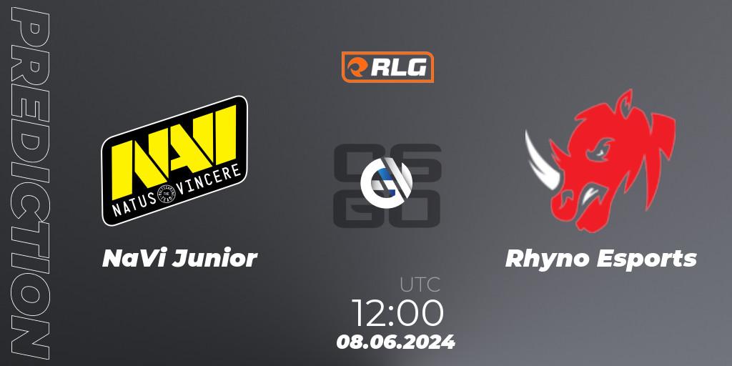NaVi Junior vs Rhyno Esports: Match Prediction. 08.06.2024 at 12:00, Counter-Strike (CS2), RES European Series #5