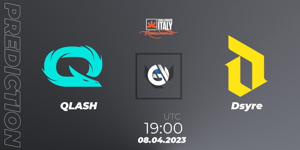 QLASH vs Dsyre: Match Prediction. 08.04.2023 at 19:00, VALORANT, VALORANT Challengers 2023 Italy: Rinascimento Split 2