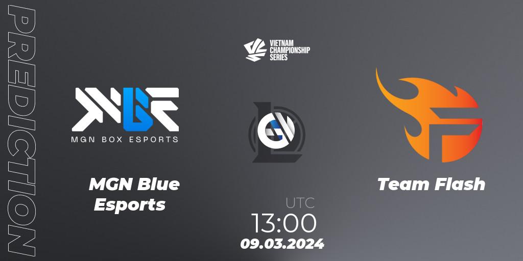 MGN Blue Esports vs Team Flash: Match Prediction. 09.03.24, LoL, VCS Dawn 2024 - Group Stage
