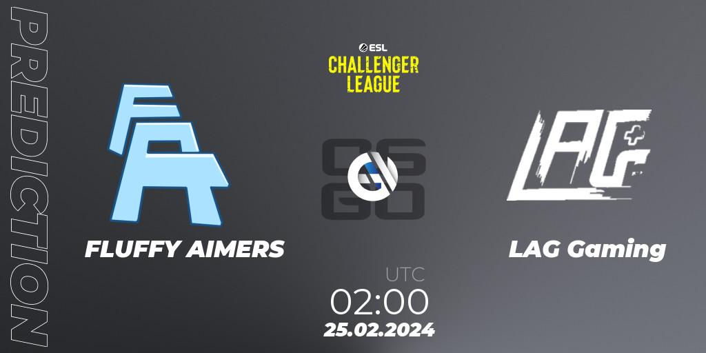 FLUFFY AIMERS vs LAG Gaming: Match Prediction. 08.03.2024 at 02:00, Counter-Strike (CS2), ESL Challenger League Season 47: North America