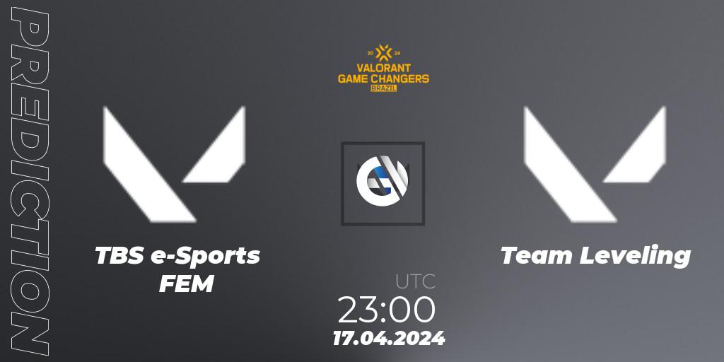 TBS e-Sports FEM vs Team Leveling: Match Prediction. 17.04.2024 at 22:10, VALORANT, VCT 2024: Game Changers Brazil Series 1