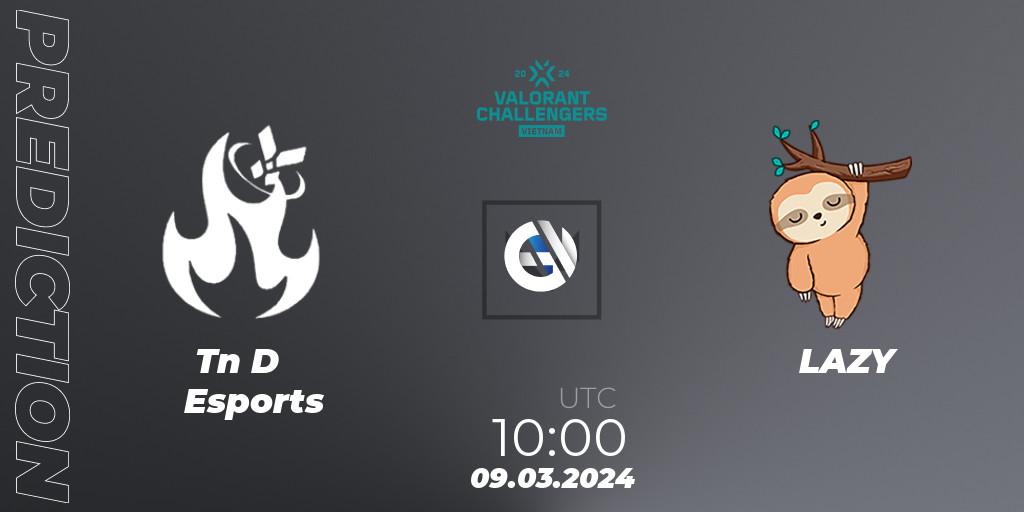 Tàn Dư Esports vs LAZY: Match Prediction. 09.03.24, VALORANT, VALORANT Challengers 2024 Vietnam: Split 1