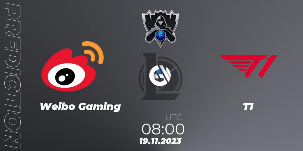 Weibo Gaming vs T1: Match Prediction. 19.11.23, LoL, Worlds 2023 LoL - Finals