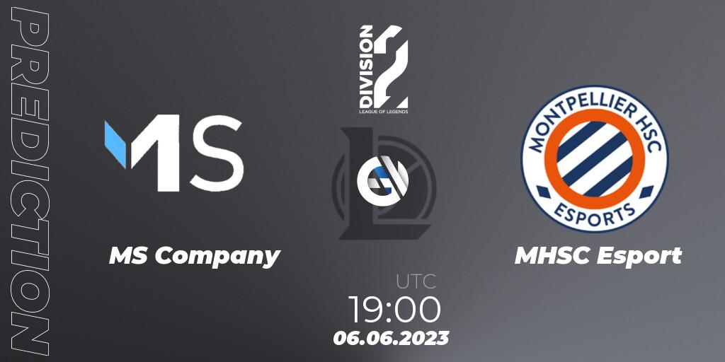 MS Company vs MHSC Esport: Match Prediction. 06.06.2023 at 16:00, LoL, LFL Division 2 Summer 2023 - Group Stage