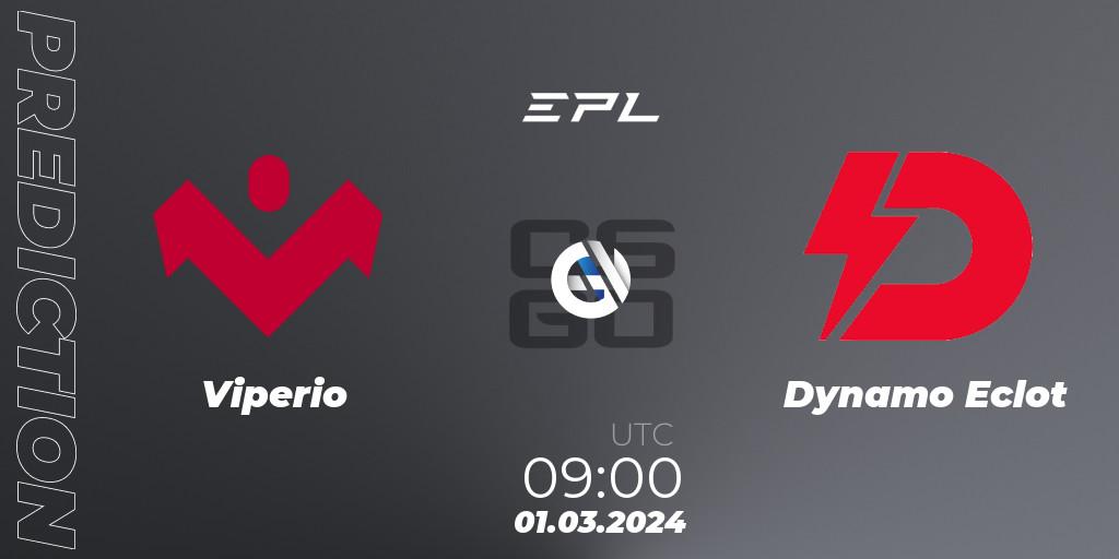Viperio vs Dynamo Eclot: Match Prediction. 01.03.2024 at 09:00, Counter-Strike (CS2), European Pro League Season 14