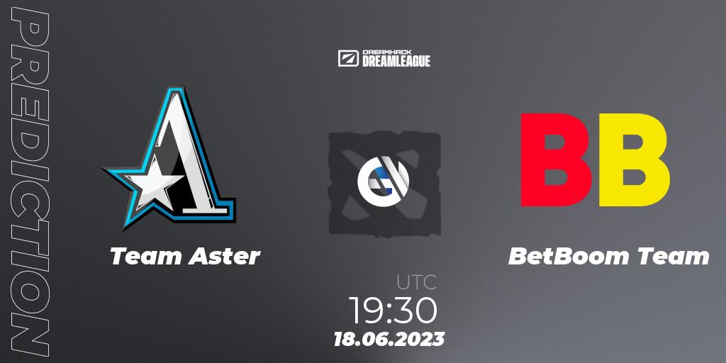 Team Aster vs BetBoom Team: Match Prediction. 18.06.2023 at 19:25, Dota 2, DreamLeague Season 20 - Group Stage 2