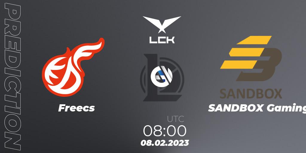 Freecs vs SANDBOX Gaming: Match Prediction. 08.02.2023 at 08:00, LoL, LCK Spring 2023 - Group Stage