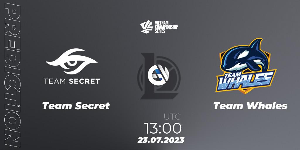Team Secret vs Team Whales: Match Prediction. 23.07.2023 at 12:15, LoL, VCS Dusk 2023