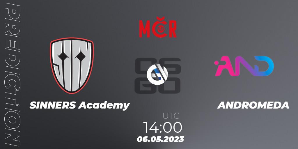 SINNERS Academy vs ANDROMEDA: Match Prediction. 06.05.2023 at 13:30, Counter-Strike (CS2), Tipsport Cup Bratislava 2023: Closed Qualifier
