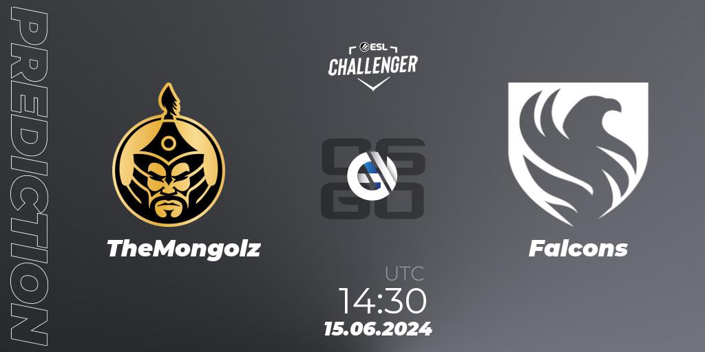 TheMongolz vs Falcons: Match Prediction. 15.06.2024 at 14:45, Counter-Strike (CS2), ESL Challenger Jönköping 2024