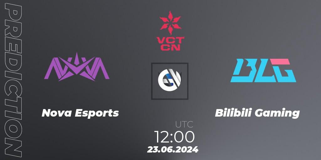 Nova Esports vs Bilibili Gaming: Match Prediction. 23.06.2024 at 12:20, VALORANT, VALORANT Champions Tour China 2024: Stage 2 - Group Stage