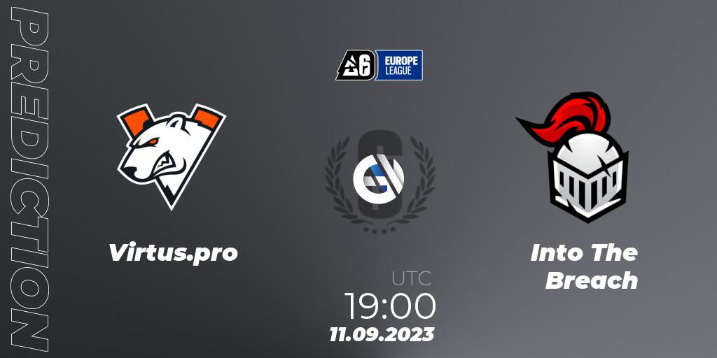 Virtus.pro vs Into The Breach: Match Prediction. 11.09.2023 at 19:00, Rainbow Six, Europe League 2023 - Stage 2