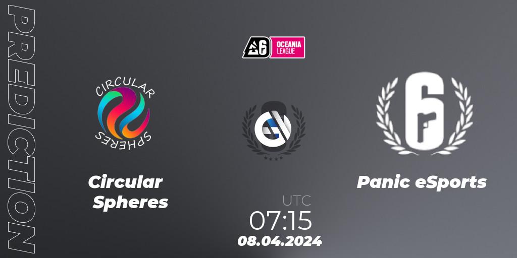 Circular Spheres vs Panic eSports: Match Prediction. 08.04.2024 at 08:15, Rainbow Six, Oceania League 2024 - Stage 1