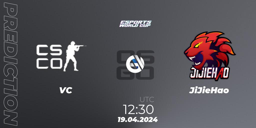 VC vs JiJieHao: Match Prediction. 19.04.24, CS2 (CS:GO), Esports World Cup 2024 Middle Eastern Closed Qualifier